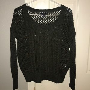 Olive Green American Eagle Knit Sweater